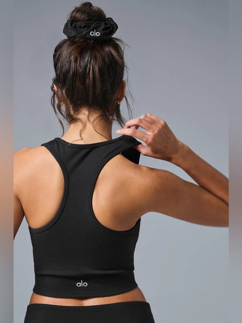Alo Goddess Ribbed Crop Tank Top Sz S MSRP:$88